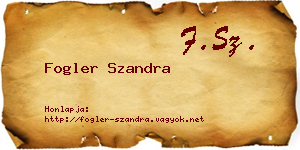 Fogler Szandra névjegykártya